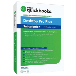 QuickBooks Pro Plus 2022 – Yearly Subscription